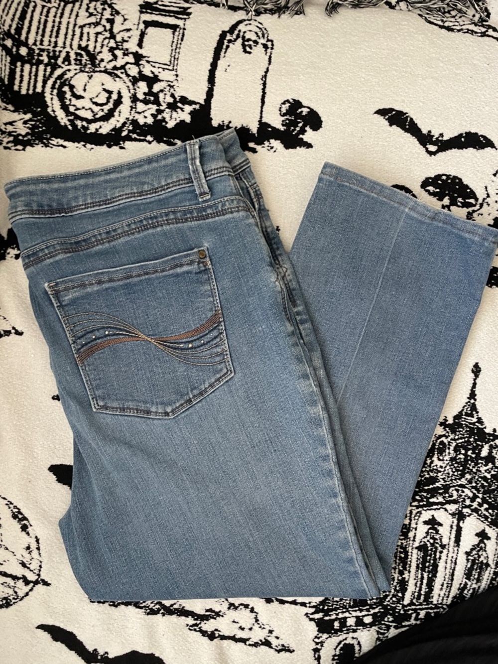 Women’s Cropped Light Wash Straight Leg Jeans - Blue 41 Lee Perfect fit 1889